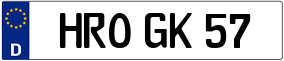 Truck License Plate